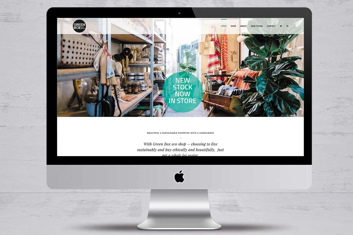 green box eco shop worthy creative design