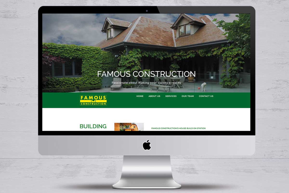 famous construction no1 website design mornington peninsula