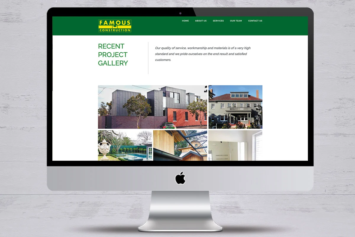 famous construction no3 website design mornington peninsula