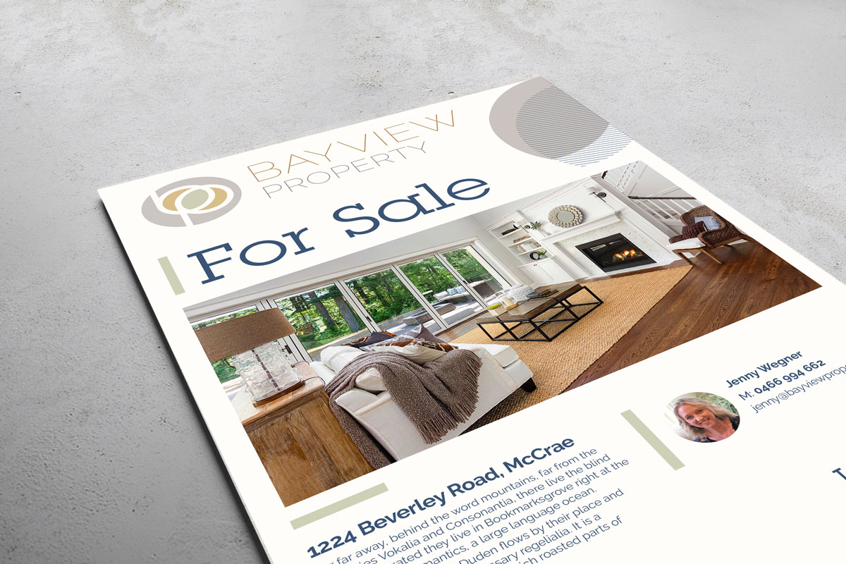 bayview property branding sale board